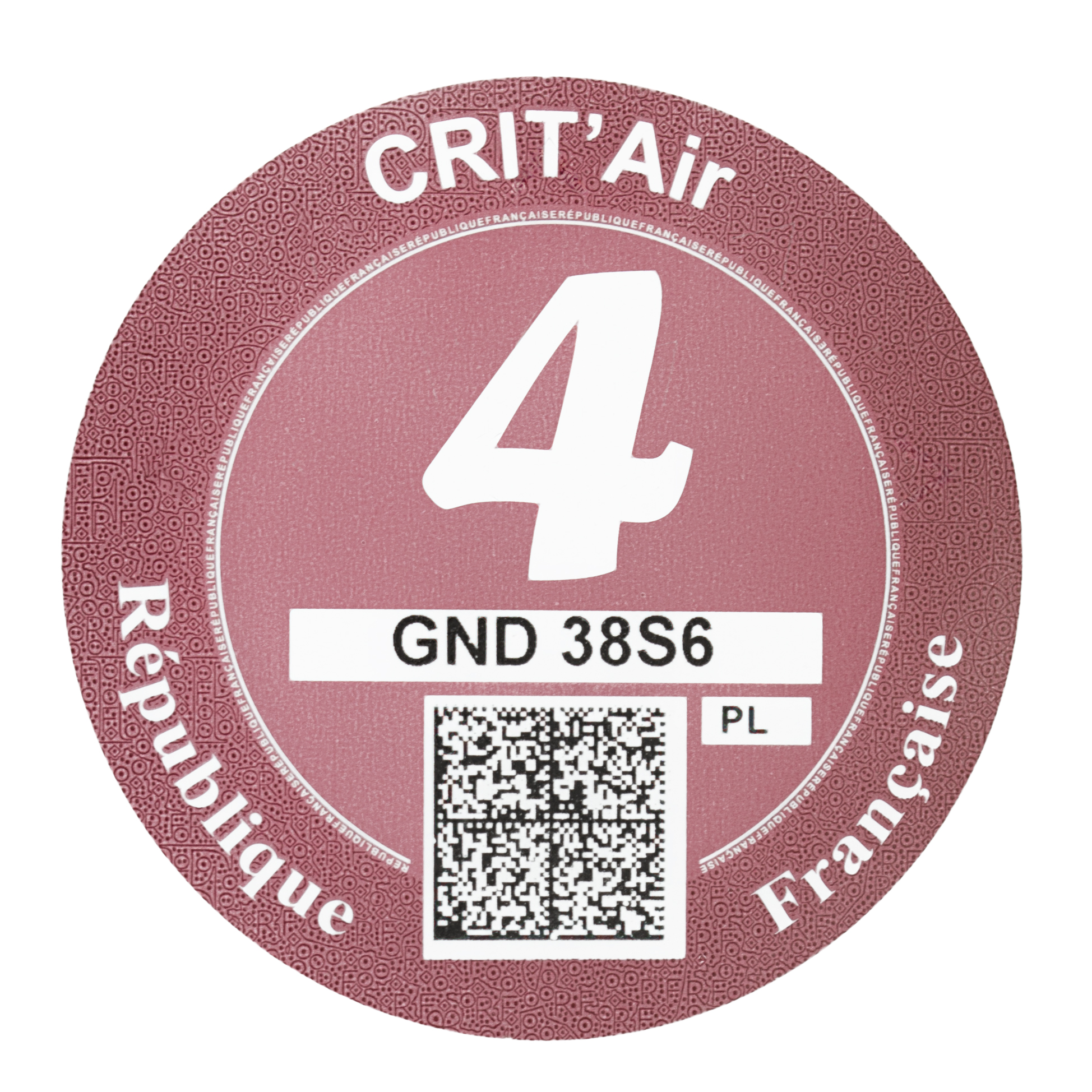 Plakietka ekologiczna Francja – Crit’Air - obrazek 5