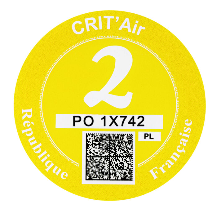 Plakietka ekologiczna Francja – Crit’Air - obrazek 3
