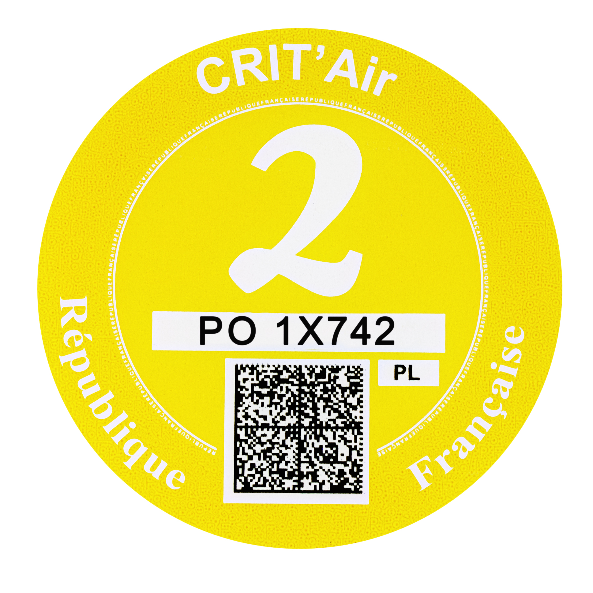 Plakietka ekologiczna Francja – Crit’Air - obrazek 3