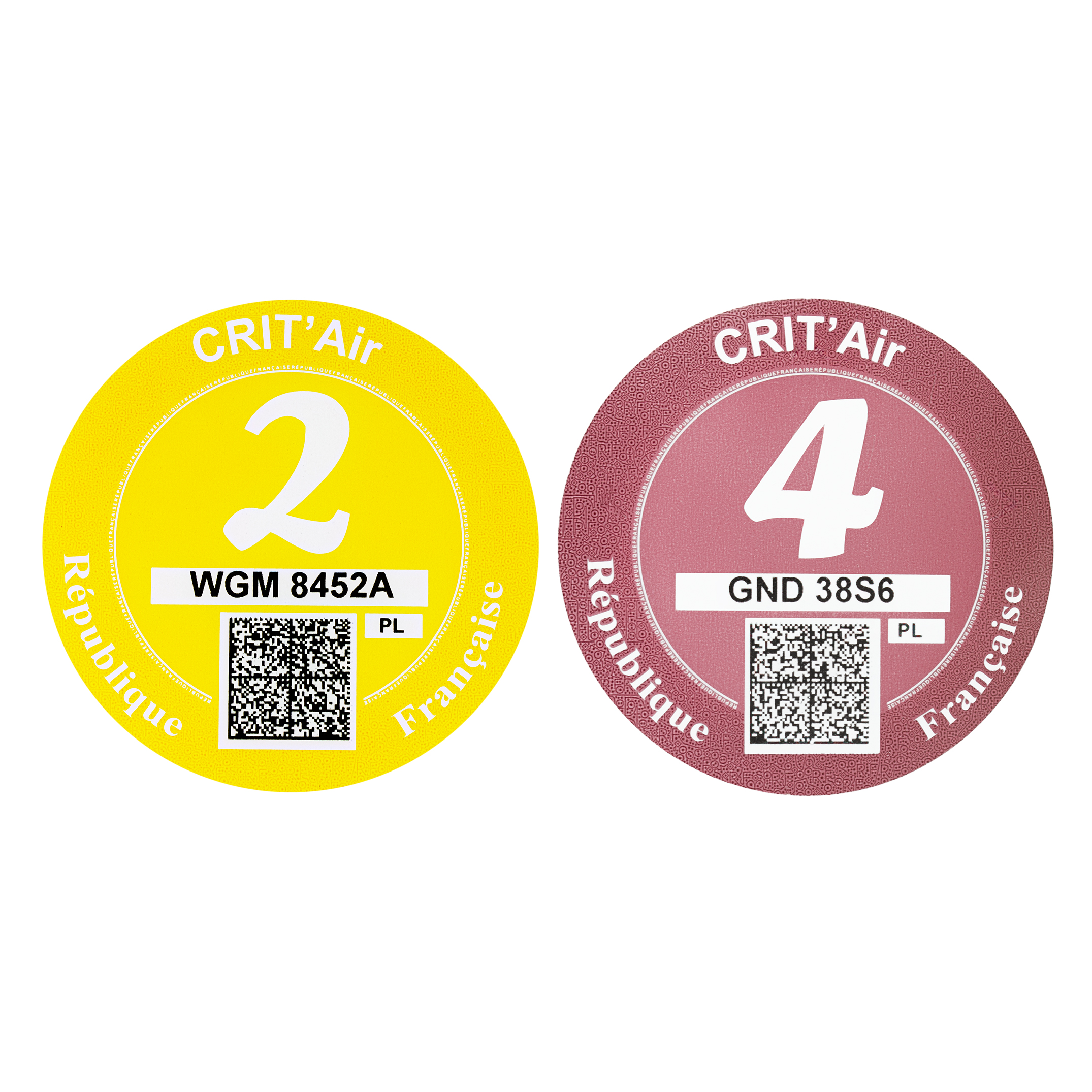 Plakietka ekologiczna Francja – Crit’Air - obrazek 2