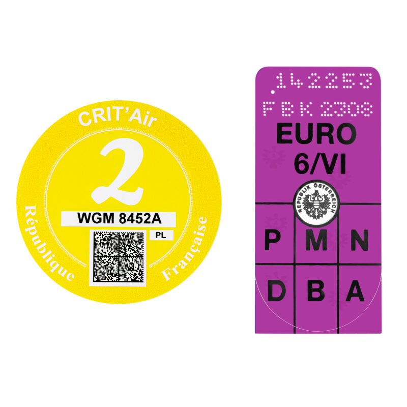 Zestaw Nalepka Francja + Austria