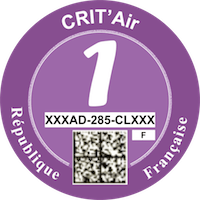 Plakietka ekologiczna Francja – Crit’Air - obrazek 4